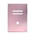 PLACA P/ 2 INTERRUPTORES + FURO COM SUPORTE 4X2 - NOVARA GLASS OURO ROSE - Imagem 1