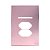 PLACA P/1 INTERRUPTOR + TOMADA DUPLA C/ SUPORTE 4X2 - NOVARA GLASS OURO ROSE - Imagem 1