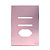 PLACA P/ 2 INTERRUPTORES + TOMADA C/SUPORTE 4X2-NOVARA GLASS OURO ROSE - Imagem 1