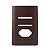 PLACA P/ 2 TECLAS HORI.+TOMADA C/SUPORTE 4X2 NOVARA MARROM.F - Imagem 1