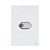 CJ ENTRADA RJ11 (TELEFONE) COM SUPORTE 4X2 - NOVARA GLASS BRANCO C/ OURO ROSE - Imagem 1