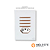 CJ INTERRUPTOR QUADRUPLO PARALELO + TOMADA 10A (ESPECIAL) 4X2 - DICOMPEL NOVARA GLASS BRANCO / OURO ROSE - Imagem 1