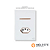 CJ INTERRUPTOR PARALELO + TOMADA 20A 4X2 - NOVARA GLASS BRANCO / OURO ROSE - Imagem 1