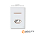 CJ INTERRUPTOR SIMPLES + TOMADA 20A 4X2 - NOVARA GLASS BRANCO / OURO ROSE - Imagem 1