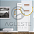 CJ INTERRUPTOR QUADRUPLO SIMPLES (ESPECIAL) 4X2 - NOVARA GLASS BRANCO / OURO ROSE - Imagem 2