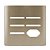 PLACA P/ 5 INTERRUPTORES +1 TOMADA COM SUPORTE 4X4 - NOVARA CHAMPANHE - Imagem 1
