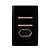 CJ INTERRUPTOR DUPLO PARALELO + TOMADA 20A 4X2 - NOVARA PRETO BRILHANTE OURO ROSE - Imagem 1