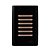 CJ INTERRUPTOR SEXTUPLO SIMPLES (ESPECIAL) 4X2 -  NOVARA PRETO BRILHANTE OURO ROSE - Imagem 1