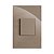 CJ INTERRUPTOR 1 TECLA DUPLA BIPOLAR PARALELO  4X2 - RECTA FENDI GLOSS -  BRG11114-7FE - Imagem 1