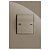 CJ INTERRUPTOR 1 TECLA DUPLA BIPOLAR SIMPLES 20A  4X2 - RECTA FENDI GLOSS - Imagem 1