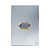 CJ CAMPAINHA CIGARRA BIVOLT (SOM) 4X2-GLASS ESPELHADA GOLD - Imagem 1