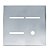 PLACA P/ 3 INTERRUPTORES + FURO C/SUPORTE  4X4 - NOVARA GLASS ESPELHADA - Imagem 1