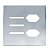 PLACA P/ 3 INTERRUPTORES + TOMADA DUPLA 4X4 - NOVARA GLASS ESPELHADA - Imagem 1