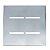 PLACA P/ 4 INTERRUPTORES COM SUPORTE 4X4 - NOVARA GLASS ESPELHADA - Imagem 1