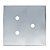 PLACA COM 3 FUROS COM SUPORTE 4X4 - DICOMPEL NOVARA GLASS ESPELHADA - Imagem 1