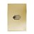 CJ ENTRADA RJ11 (TELEFONE) 4X2 - NOVARA GLASS DOURADO / GOLD - Imagem 1