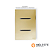 CJ INTERRUPTOR DUPLO SIMPLES 4X2 - NOVARA GLASS DOURADO CROMADO - Imagem 1