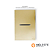 CJ INTERRUPTOR SIMPLES HORIZONTAL 4X2 - NOVARA GLASS DOURADO CROMADO - Imagem 1