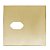 PLACA P/ 1 TOMADA COM SUPORTE 4X4 - NOVARA GLASS DOURADO - Imagem 1