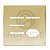 PLACA P/ 4 INTERRUPTORES + TOMADA COM SUPORTE 4X4 - DICOMPEL NOVARA GLASS DOURADO - DNGD-40000/38 - Imagem 1