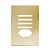 PLACA P/  4 INTERRUPTORES + TOMADA (ESPECIAL) 4X2 - NOVARA GLASS DOURADO - Imagem 1