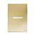 PLACA P/ 1 INTERRUPTOR HORIZONTAL COM SUPORTE 4X2 - NOVARA GLASS DOURADO - Imagem 1