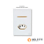 CJ INTERRUPTOR SIMPLES + TOMADA 10A 4X2 - NOVARA GLASS BRANCO GOLD - Imagem 1
