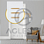 CJ INTERRUPTOR TRIPLO ( 2 SIMPLES + 1 PARALELO) 4X2 - NOVARA GLASS BRANCO GOLD - Imagem 2
