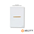 CJ INTERRUPTOR BIPOLAR SIMPLES 4X2 - NOVARA GLASS BRANCO GOLD - Imagem 1