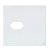 PLACA P/ 1 TOMADA COM SUPORTE 4X4 - NOVARA GLASS BRANCO - Imagem 1