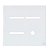 PLACA P/ 3 INTERRUPTORES + FURO COM SUPORTE 4X4 - NOVARA GLASS BRANCO - Imagem 1