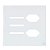 PLACA P/ 3 INTERRUPTORES + TOMADA DUPLA C/ SUPORTE 4X4 - NOVARA GLASS BRANCO - Imagem 1
