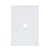 PLACA FURO COM SUPORTE 4X2 - DICOMPEL NOVARA GLASS BRANCO - Imagem 1