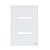 PLACA P/ 2 INTERRUPTORES HORIZONTAL COM SUPORTE 4X2 - NOVARA GLASS BRANCO - Imagem 1