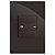 CJ INTERRUPTOR 1 TECLA DUPLA BIPOLAR PARALELO 4X2 - RECTA CHOCOLATE GLOSS - Imagem 1