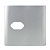 PLACA P/ 1 TOMADA HORIZONTAL C/ SUPORTE 4X4 - NOVARA PRATA - Imagem 1