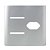 PLACA P/ 2 INTERRUPTORES + TOMADA COM SUPORTE 4X4 - NOVARA PRATA - Imagem 1