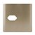 PLACA P/ 1 TOMADA HORIZONTAL COM SUPORTE 4X4 -NOVARA DOURADO - Imagem 1