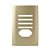 PLACA P/ 4 INTERRUPORES + TOMADA C/ SUPORTE (ESPECIAL) 4X2 -NOVARA DOURADO - Imagem 1