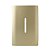 PLACA P/ 1 INTERRUPTOR VERTICAL COM SUPORTE 4X2 - NOVARA DOURADO - Imagem 1