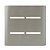 PLACA P/ 4 INTERRUPTORES HORIZONTAIS C/ SUPORTE 4X4 - NOVARA AÇO - Imagem 1