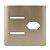 PLACA P/ 2 INTERRUPTORES + TOMADA COM SUPORTE 4X4 -NOVARA CHAMPANHE - Imagem 1