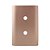 PLACA FURO DUPLO COM SUPORTE 4X2 - DICOMPEL NOVARA OURO ROSE - Imagem 1