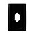 PLACA P/ 1 TOMADA VERTICAL  4X2 - NOVARA PRETO BRILHANTE - Imagem 1