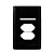 PLACA P/ 1 INTERRUPTOR + TOMADA DUPLA 4X2 - NOVARA PRETO BRILHANTE - Imagem 1
