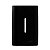 PLACA P/ 1 INTERRUPTOR VERTICAL 4X2 - NOVARA PRETO BRILHANTE - Imagem 1