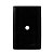 PLACA FURO COM SUPORTE 4X2 - DICOMPEL NOVARA PRETO BRILHANTE - Imagem 1