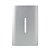 PLACA P/ 1 INTERRUPTOR VERTICAL COM SUPORTE 4X2 - NOVARA PRATA - Imagem 1