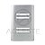 PLACA P/4 INTERRUPTORES COM SUPORTE (ESPECIAL) 4X2 - Imagem 1