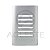 PLACA P/ 6 INTERRUPTORES HORIZONTAIS COM SUPORTE (ESPECIAL) - Imagem 1